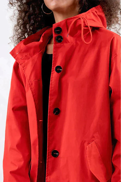 Maéva | Manteau mi-long à capuche pour femme - Image 2