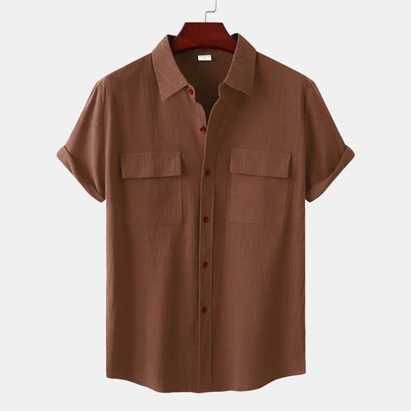 Claude | Chemise à manches courtes avec poches pour l'été - Image 5