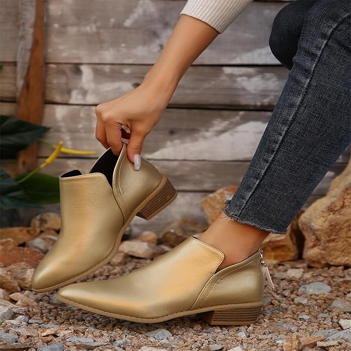 Aurore | Bottines Femme à Talon Bloc et Bout Pointu - Image 18
