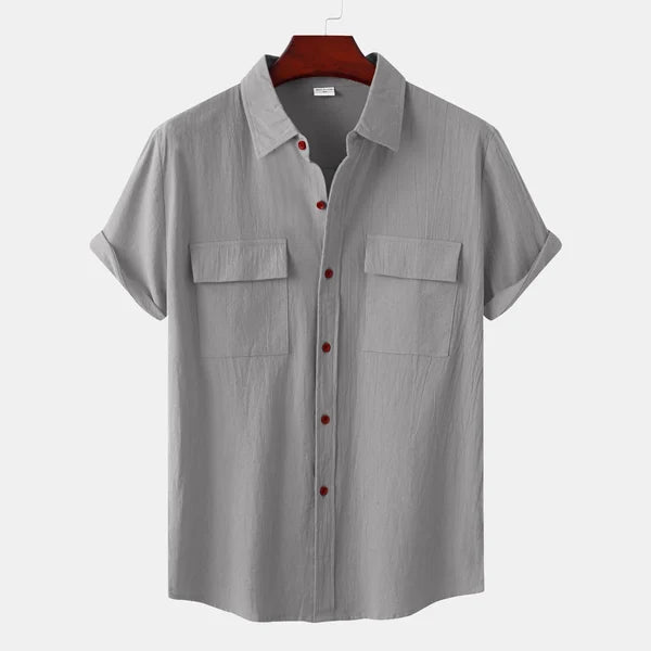 Claude | Chemise à manches courtes avec poches pour l'été - Image 4