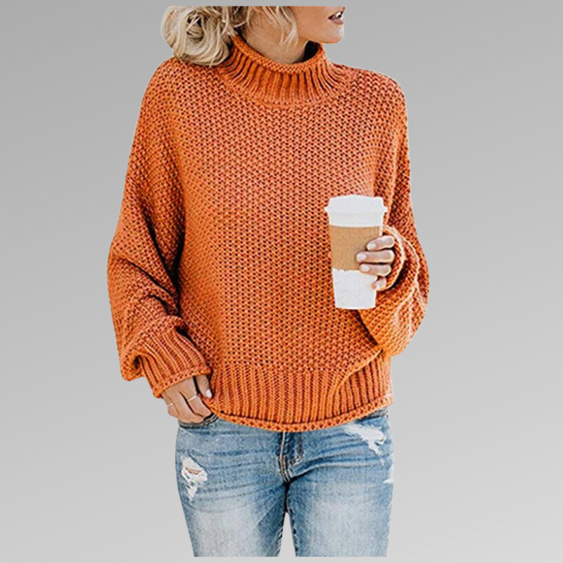 Enora | Pull ample à col roulé pour femme - Image 2