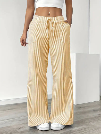 Véronica | Pantalon rayé élégant avec poches pour un confort stylé - Image 1