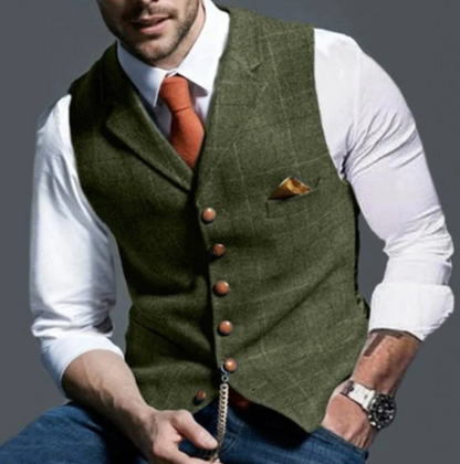 Sébastien | Gilet Boutonné Ajusté pour Homme - Image 4