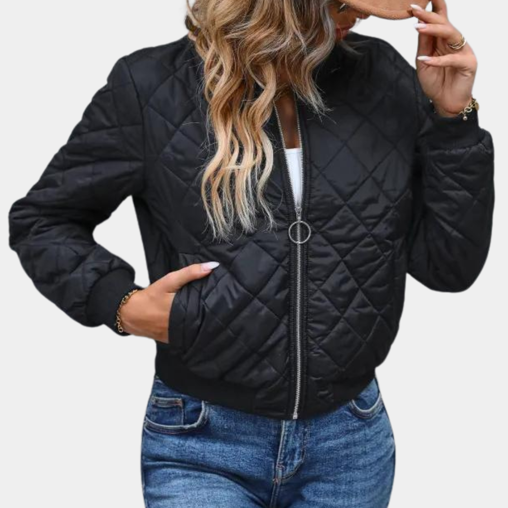 Jeanne | Blouson aviateur matelassé pour femme - Image 1
