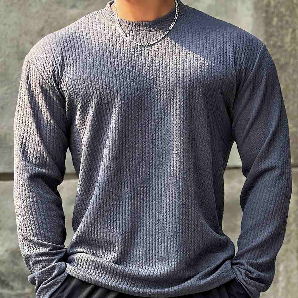 Quintin | Pull texturé à manches longues pour homme - Image 5