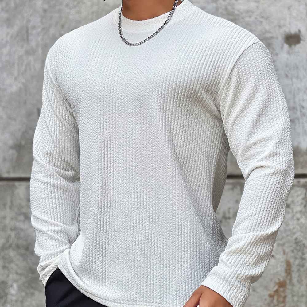 Quintin | Pull texturé à manches longues pour homme - Image 3