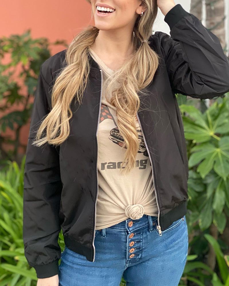 Mae | Blouson aviateur zippé pour femme - Image 1