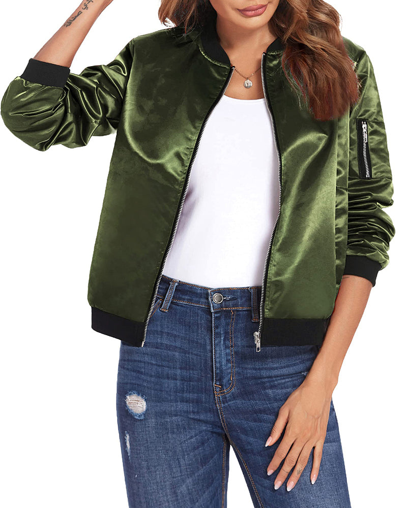 Mae | Blouson aviateur zippé pour femme - Image 5