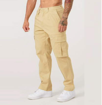 Asbjørn | Herre Cargo Straight Leg Casual Bukser