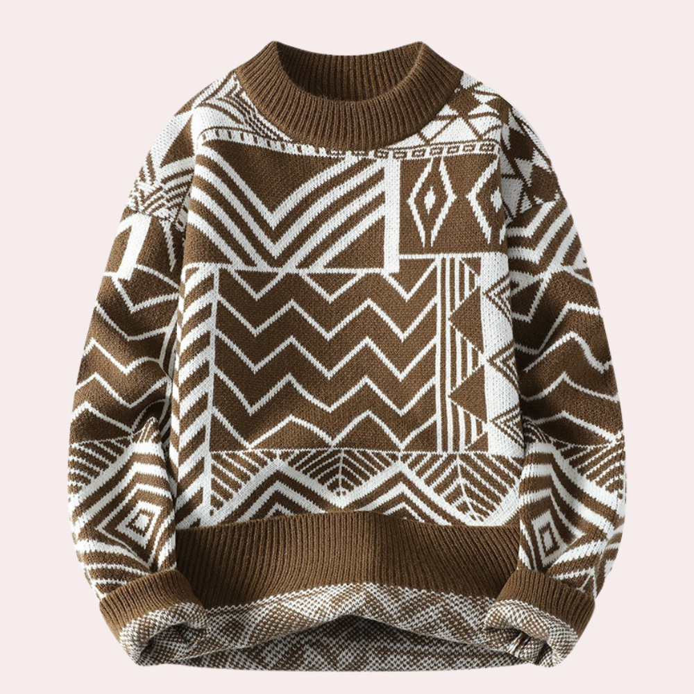 Fabien | Pull Homme Col Rond Imprimé - Image 3