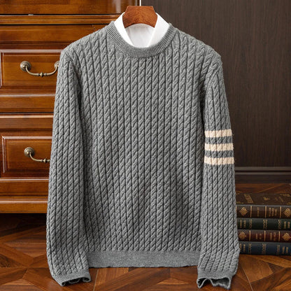 Bruno | Pull Homme Col Rond Tricot Câble - Image 3