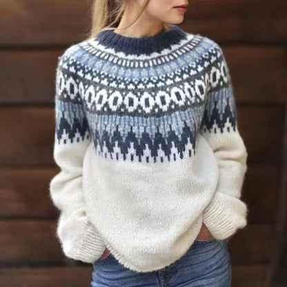 Léonie | Pull Femme Coupe Décontractée Col Ras du Cou - Image 1