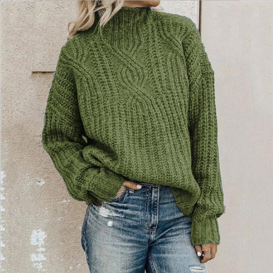 Alexane | Pull Femme Col Montant en Tricot Côtelé - Image 2