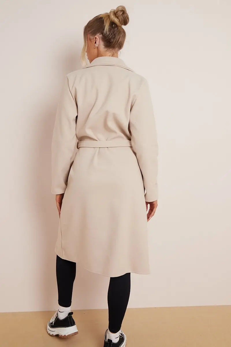 Sylviane | Manteau croisé ceinturé pour femme - Image 5