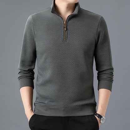 Côme | Pull Homme Col Zippé 1/4 - Image 3