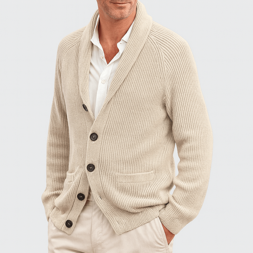 Aurel | Veste Cardigan Homme Col Châle - Image 3