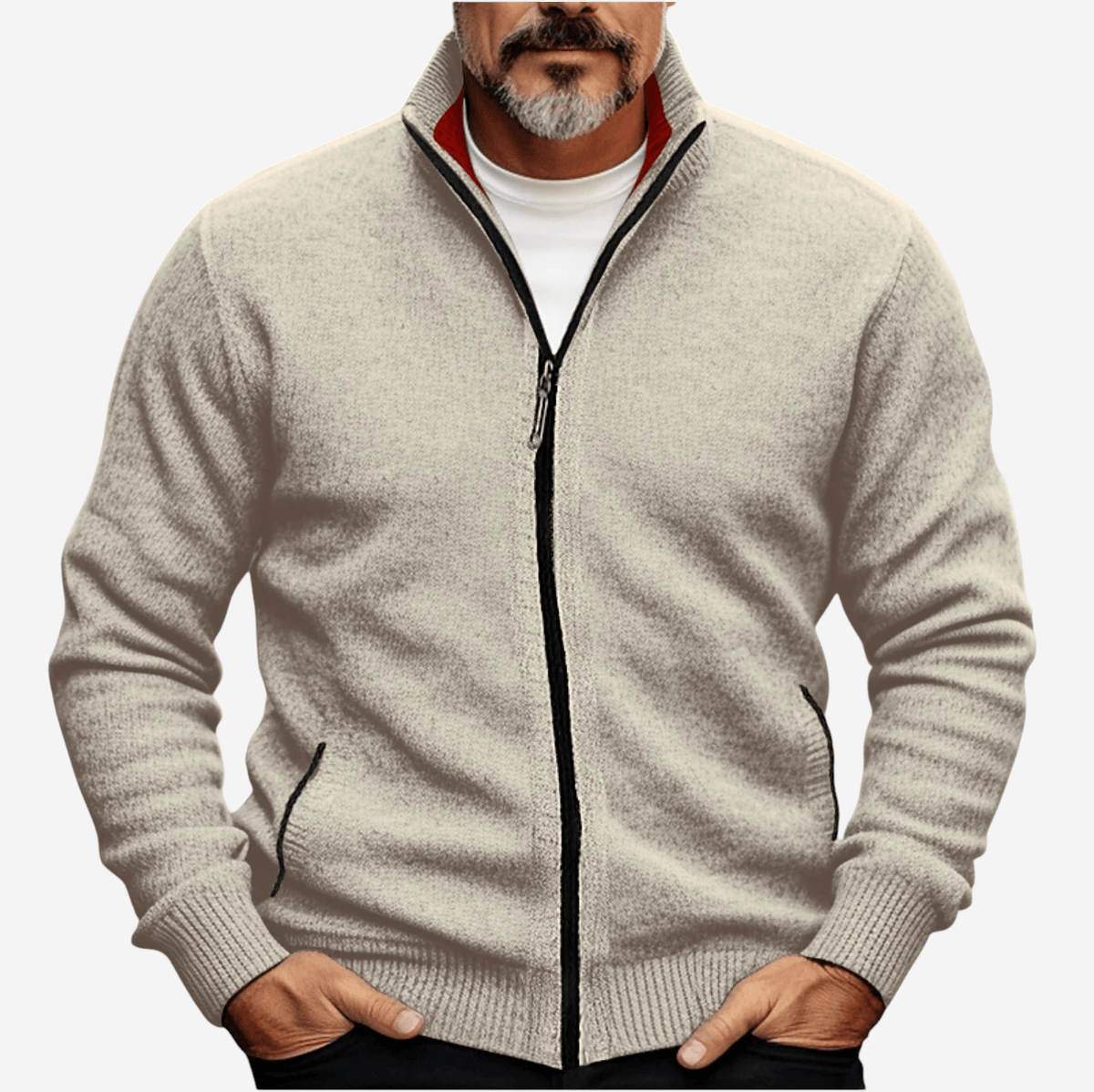 Isaac | Veste Pull Homme Entièrement Zippée - Image 1