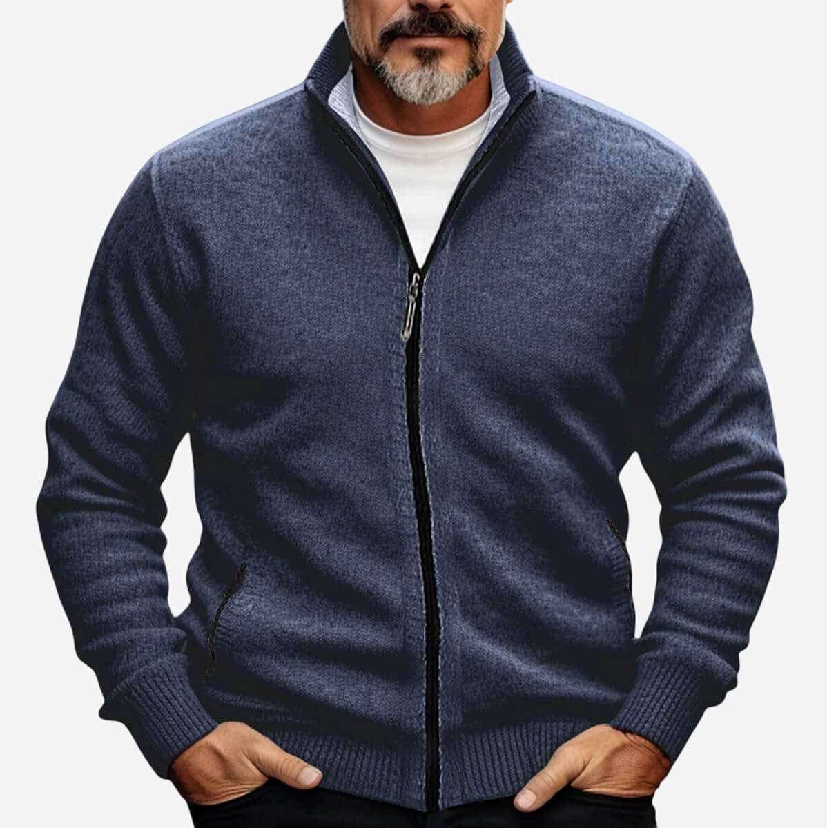 Isaac | Veste Pull Homme Entièrement Zippée - Image 2