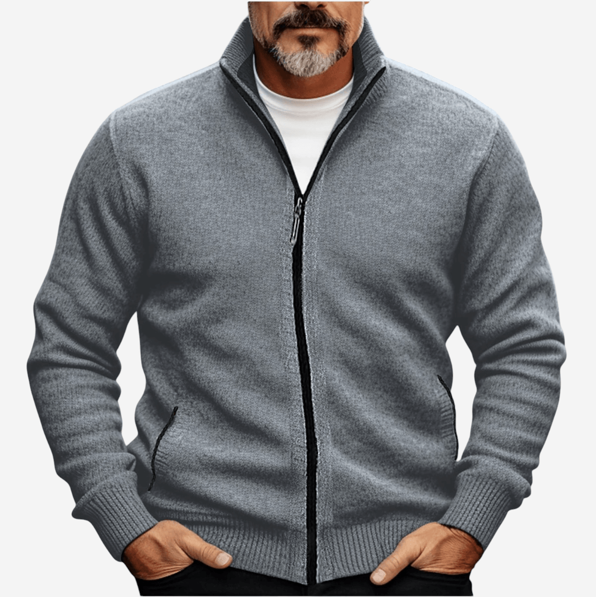 Isaac | Veste Pull Homme Entièrement Zippée - Image 3