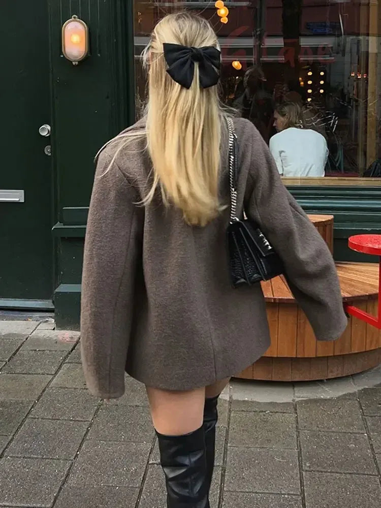 Cécile | Manteau court croisé pour femme - Image 5