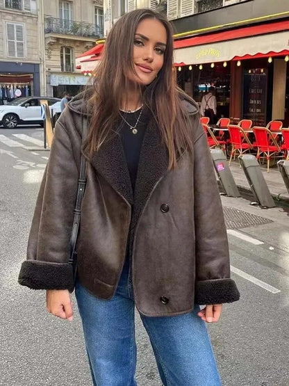 Ariane | Veste Shearling Oversize Femme - Image 3