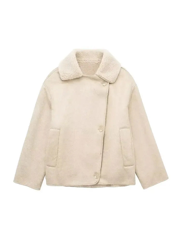 Ariane | Veste Shearling Oversize Femme - Image 9