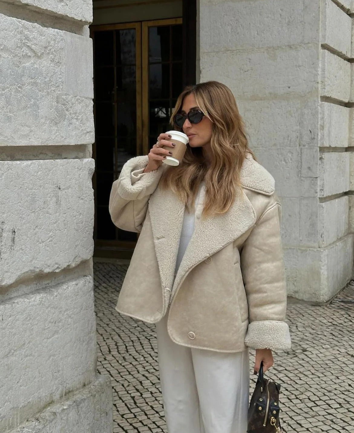 Ariane | Veste Shearling Oversize Femme - Image 2