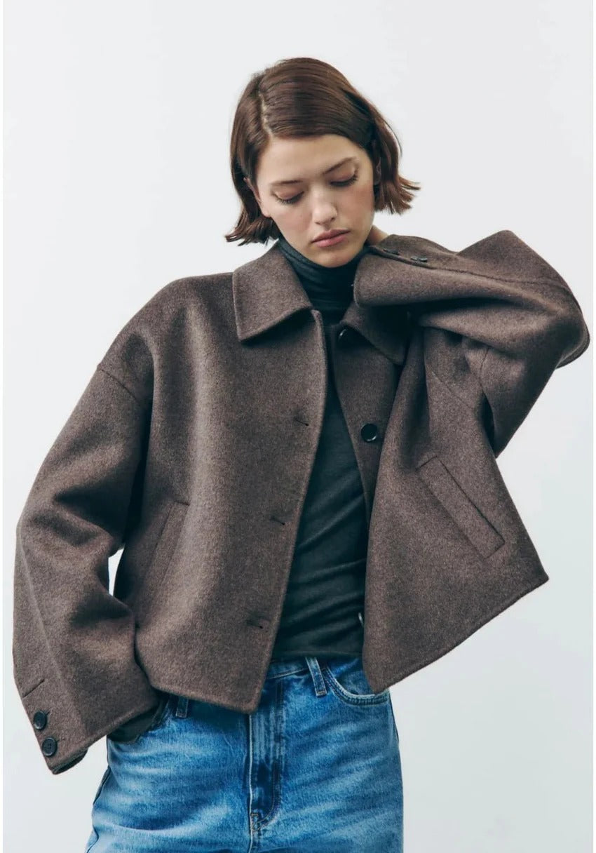 Emmanuelle | Veste Courte Boxy Femme - Image 1