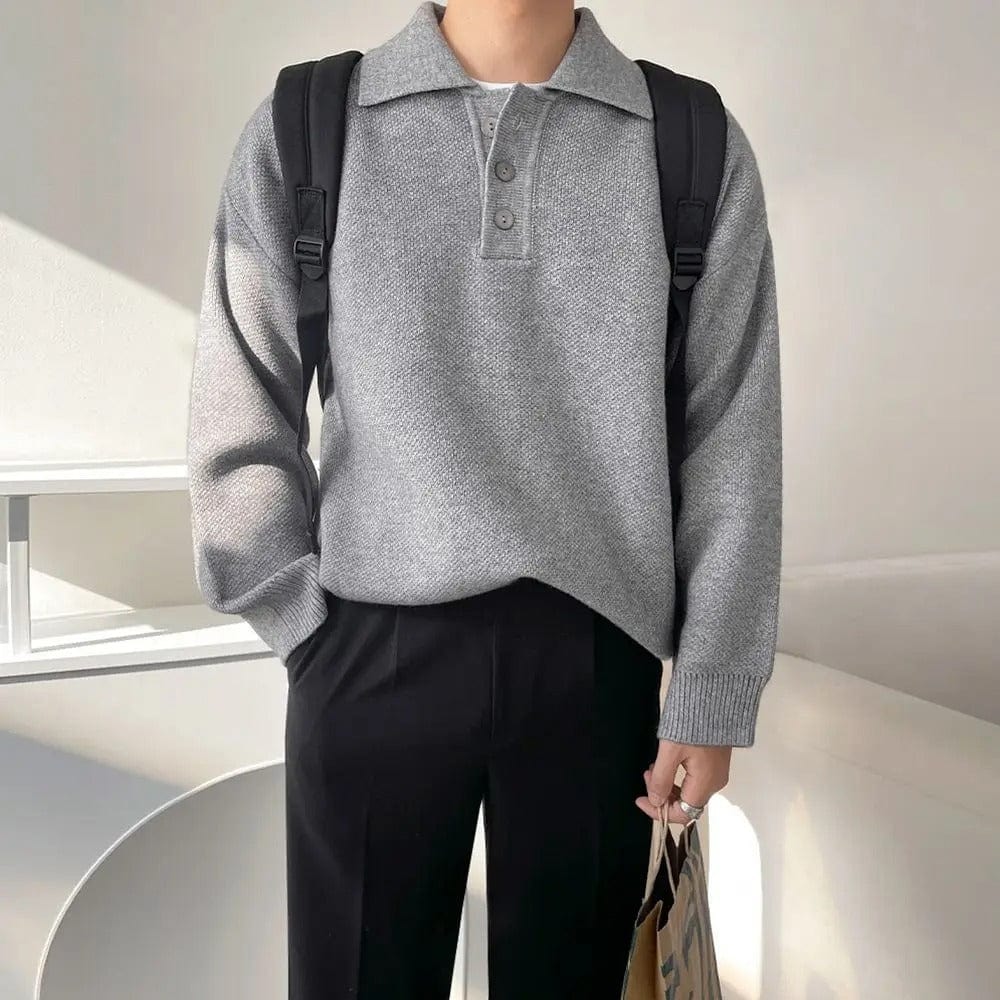 Titouan | Pull Polo Homme Manches Longues - Image 2