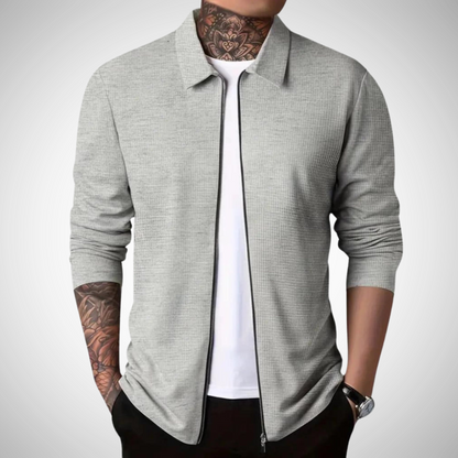 Isidore | Pull zippé à manches longues pour homme - Image 1