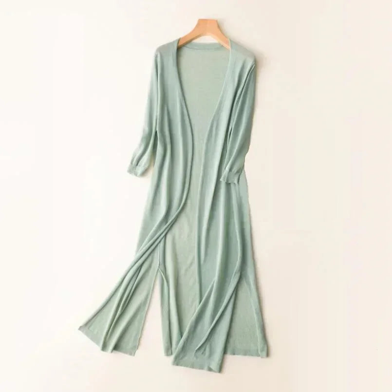 Norah | Cardigan Long Ouvert Femme - Image 2