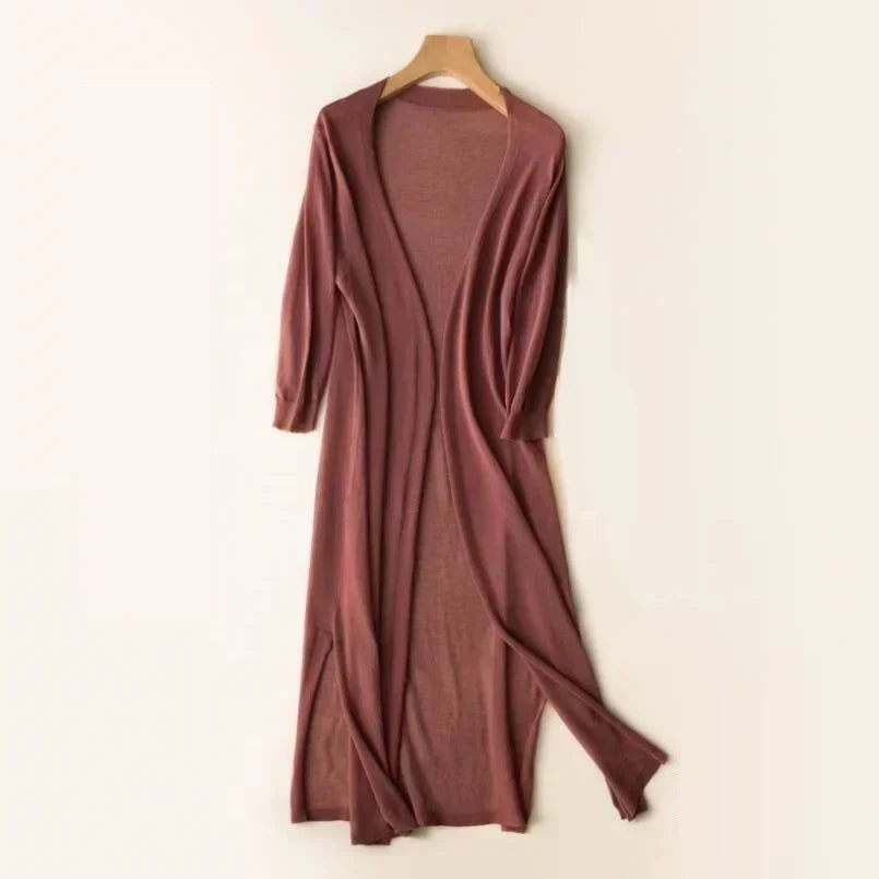 Norah | Cardigan Long Ouvert Femme - Image 1