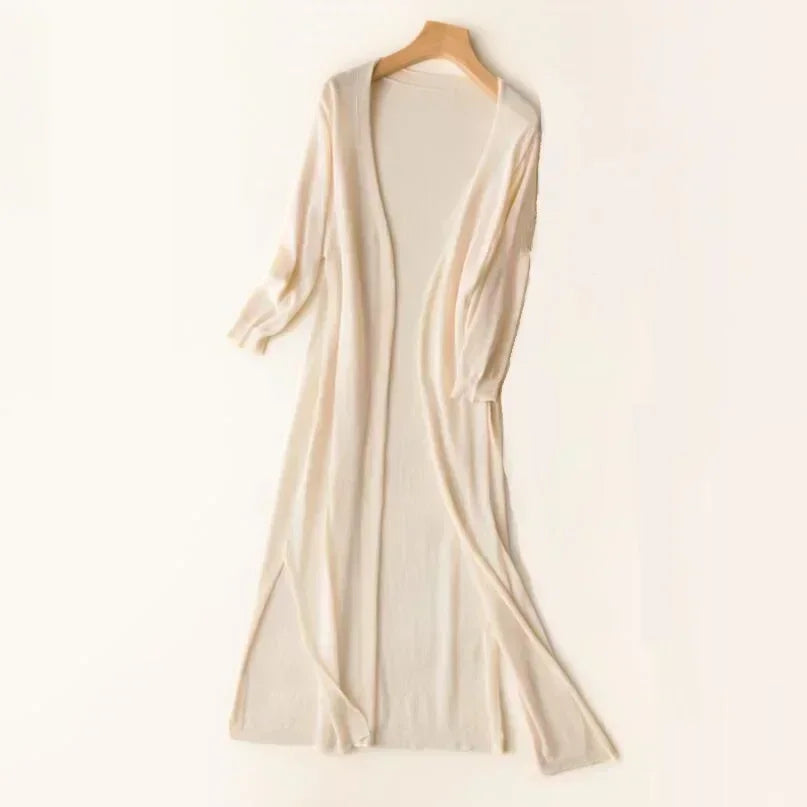 Norah | Cardigan Long Ouvert Femme - Image 9