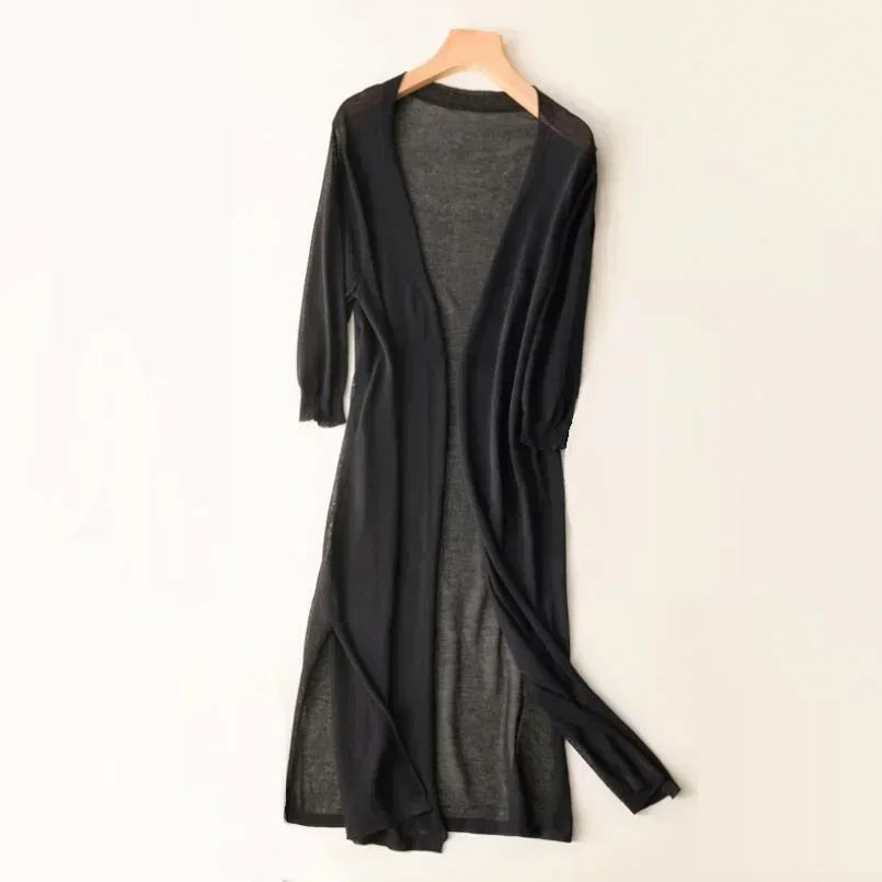 Norah | Cardigan Long Ouvert Femme - Image 3
