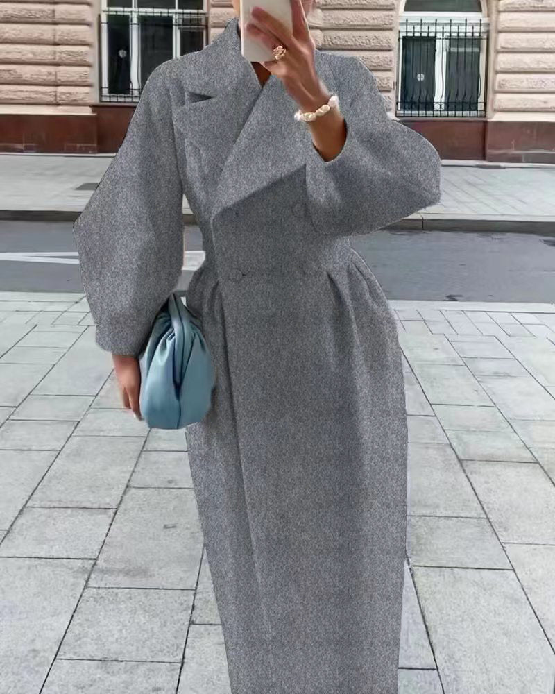 Émilienne | Manteau Maxi Croisé Femme - Image 8