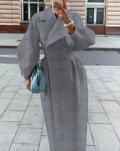 Émilienne | Manteau Maxi Croisé Femme - Image 8