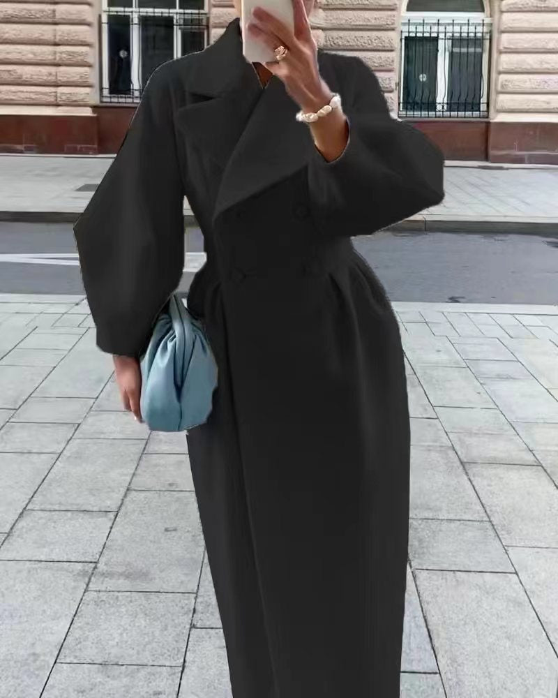 Émilienne | Manteau Maxi Croisé Femme - Image 4