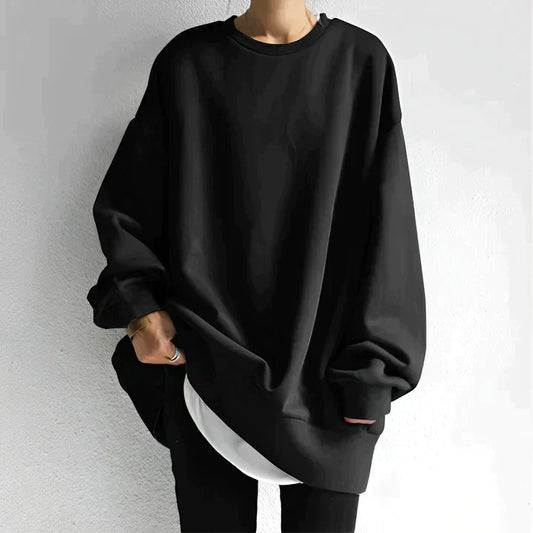 Juliana | Pull ample à col rond et manches longues pour femme - Image 1