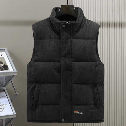 Julio | Gilet matelassé en velours côtelé pour homme - Image 4