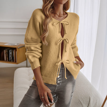 Thérèse | Cardigan Femme à Nouer - Image 1