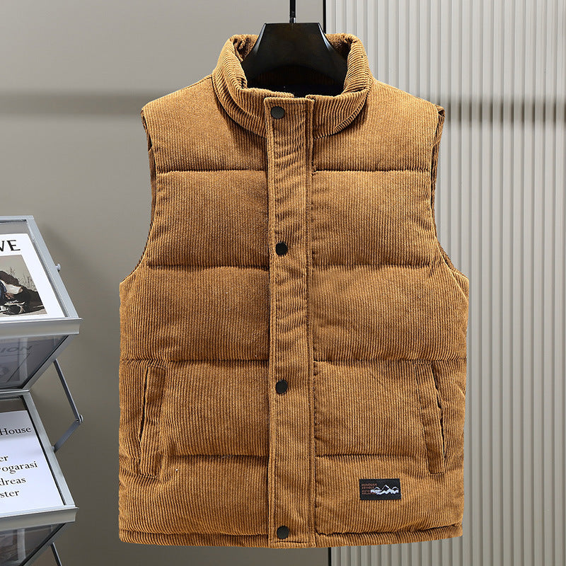 Julio | Gilet matelassé en velours côtelé pour homme - Image 1