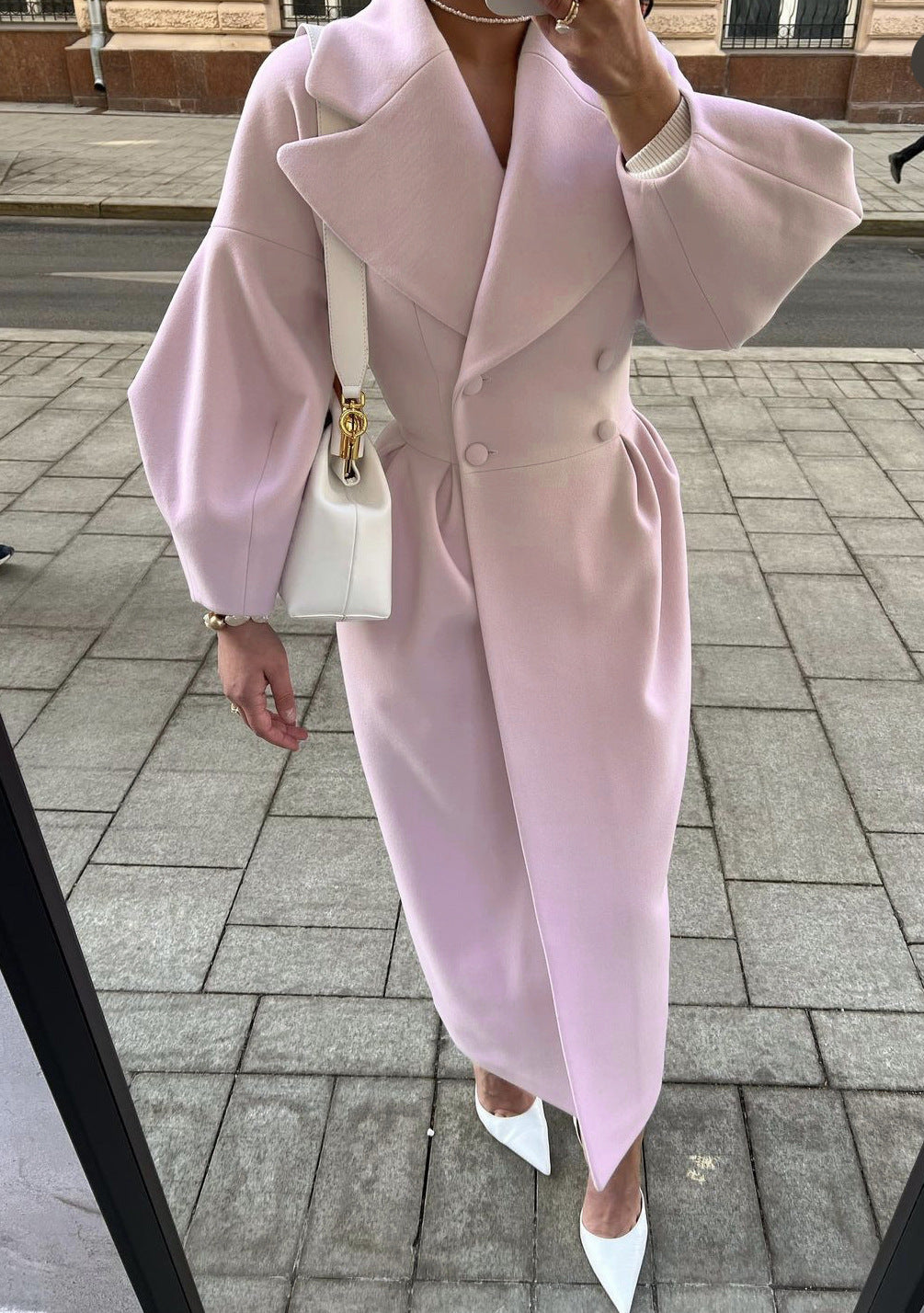 Émilienne | Manteau Maxi Croisé Femme - Image 7