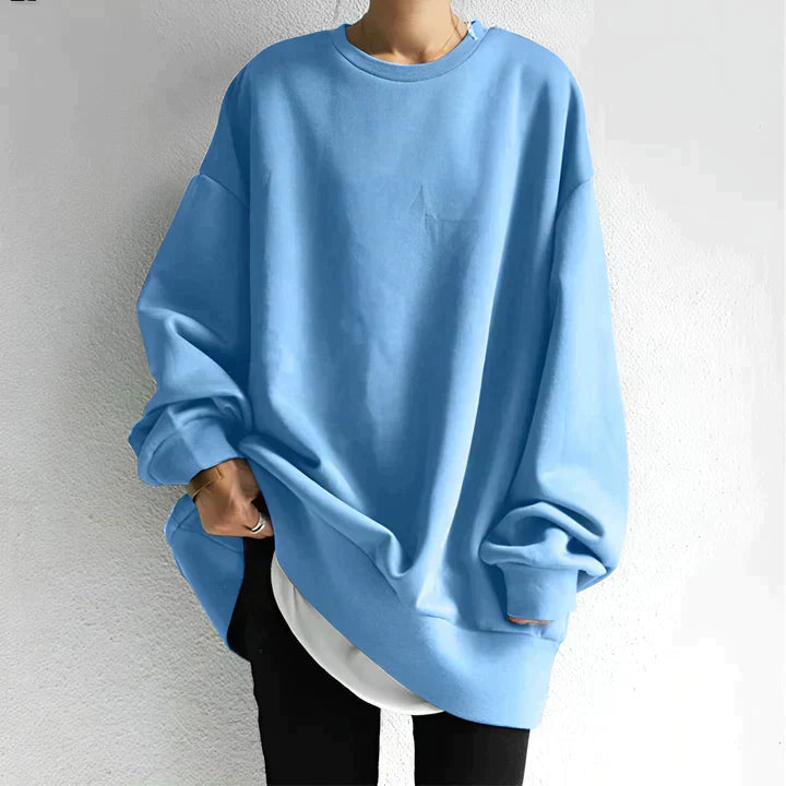 Juliana | Pull ample à col rond et manches longues pour femme - Image 5