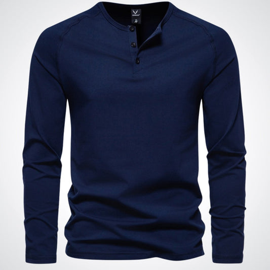 Titouan | Chemise Henley Décontractée à Manches Longues pour Homme - Image 2