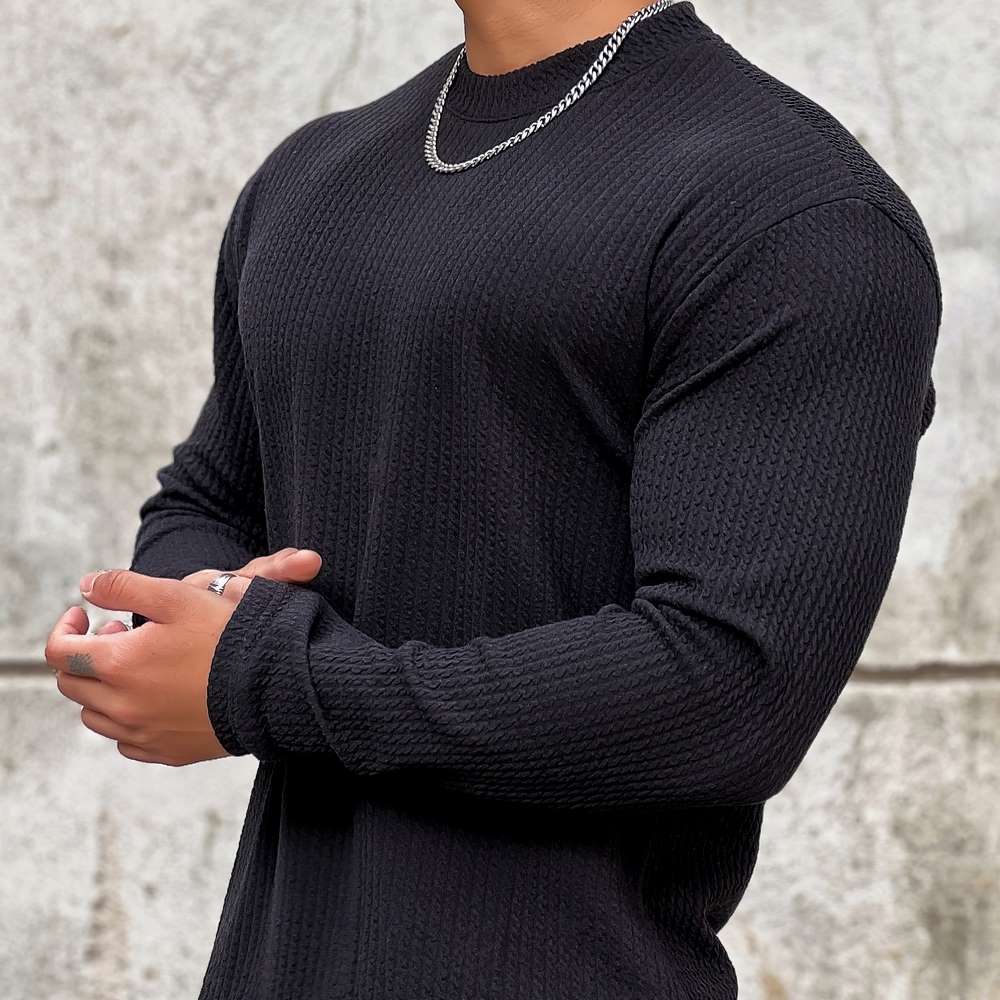 Quintin | Pull texturé à manches longues pour homme - Image 4