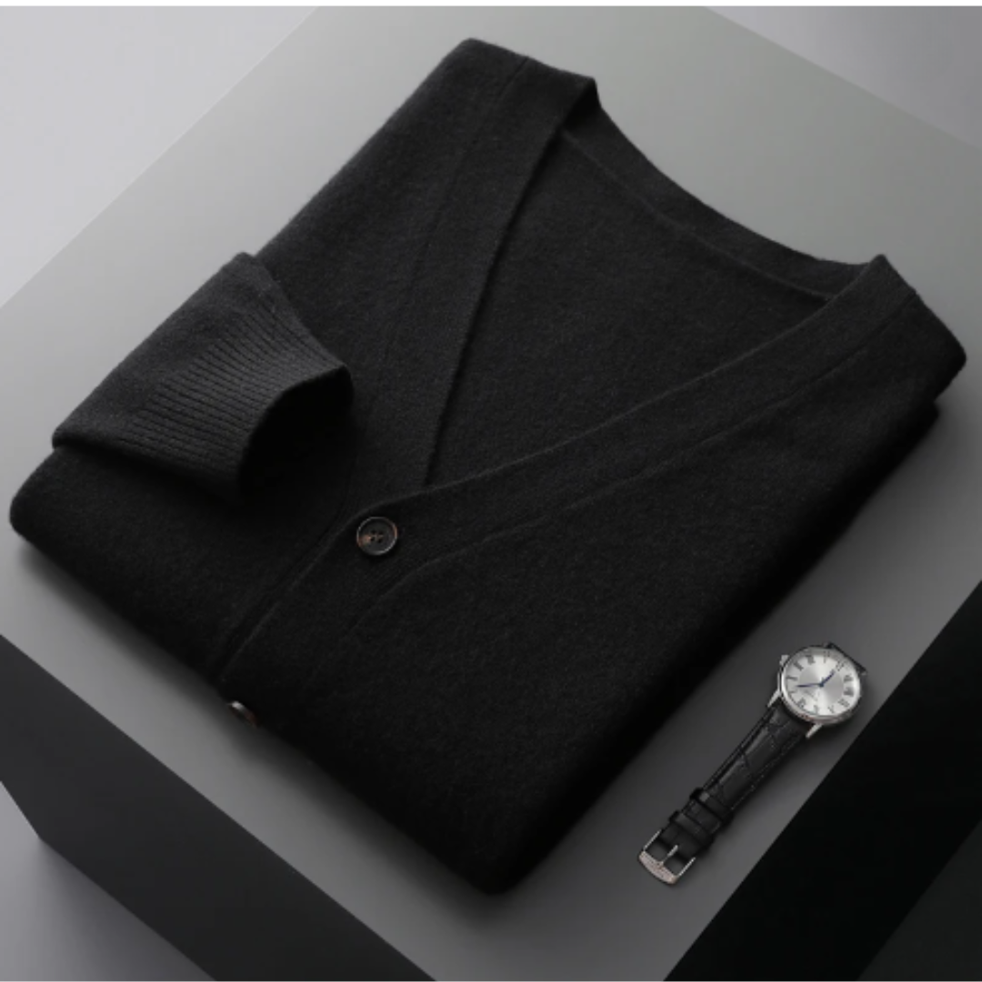 Stéphane | Cardigan Homme Col V Boutonné - Image 15