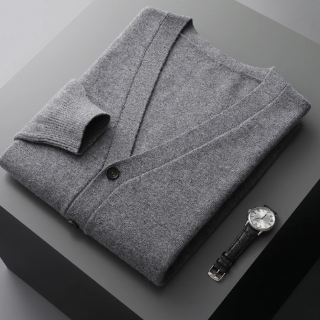 Stéphane | Cardigan Homme Col V Boutonné - Image 10