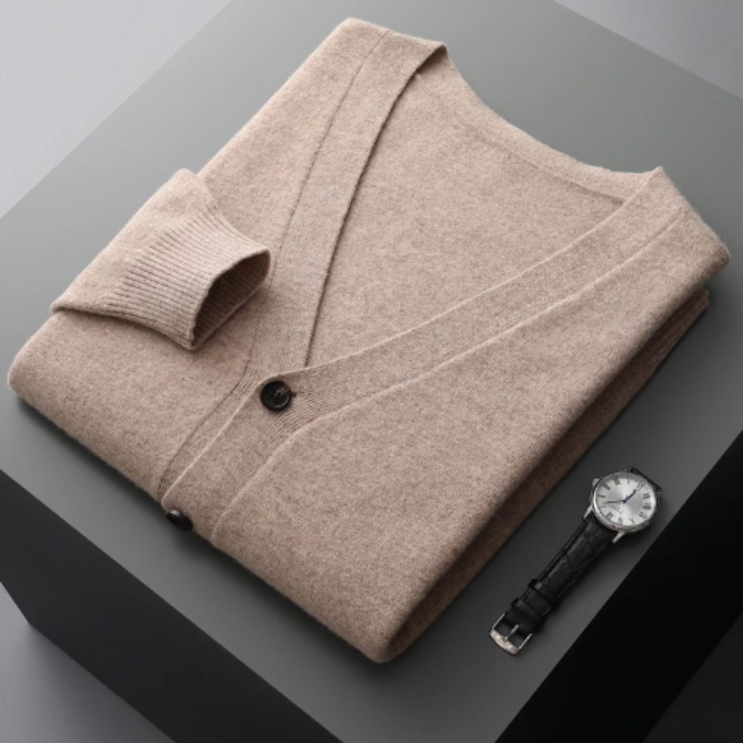 Stéphane | Cardigan Homme Col V Boutonné - Image 1