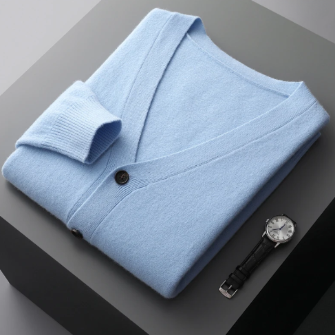 Stéphane | Cardigan Homme Col V Boutonné - Image 17