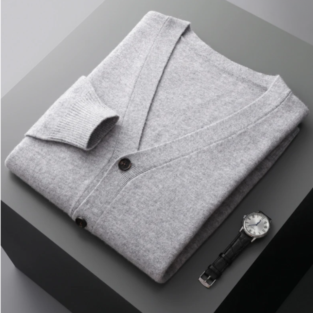Stéphane | Cardigan Homme Col V Boutonné - Image 12